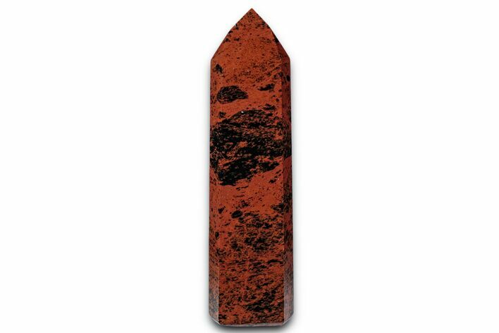 Polished Mahogany Obsidian Tower - India #337841